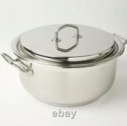 Silga 6 Quart Gourmet 18/10 Stainless Steel Stockpot with Cover Italy 200232T