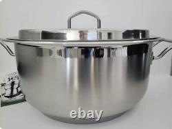 Silga 6 Quart Gourmet 18/10 Stainless Steel Stockpot with Cover Italy 200232T