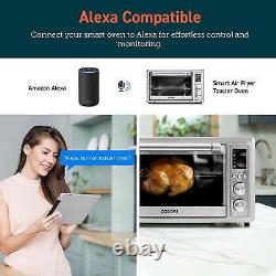 Smart Air Fryer Toaster Oven, Large 32-Quart, Stainless Steel, 12-in-1, Silver
