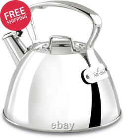 Specialty Stainless Steel Tea Kettle 2 Quart Induction Pots and Pans, Cookware S