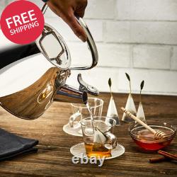 Specialty Stainless Steel Tea Kettle 2 Quart Induction Pots and Pans, Cookware S