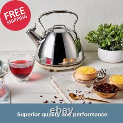 Specialty Stainless Steel Tea Kettle 2 Quart Induction Pots and Pans, Cookware S