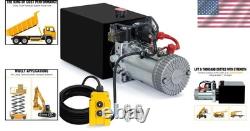 Stainless Steel 10 Quart Electric Hydraulic Pump 3200PSI for Compact Machinery