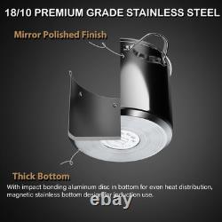 Stainless Steel 12 Quart Pasta Pot Set with Strainer Insert & Lid 4 Pieces