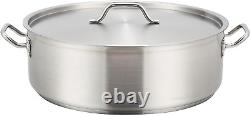 Stainless Steel 15 Quart Brasier with Cover