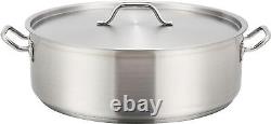 Stainless Steel 25 Quart Brasier with Cover, NEW
