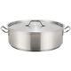 Stainless Steel 30 Quart Brasier With Cover