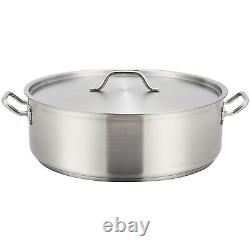 Stainless Steel 30 Quart Brasier with Cover