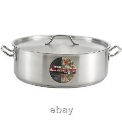 Stainless Steel 30 Quart Brasier with Cover