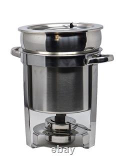 Stainless Steel 7-Quart Soup Warmer, Medium Size for Catering & Restaurants
