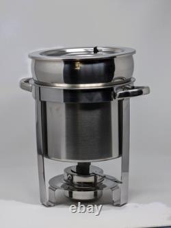 Stainless Steel 7-Quart Soup Warmer, Medium Size for Catering & Restaurants