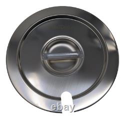 Stainless Steel 7-Quart Soup Warmer, Medium Size for Catering & Restaurants