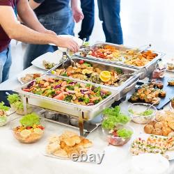 Stainless Steel 8 Quarts Rectangle Chafing Dish