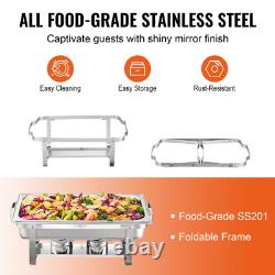 Stainless Steel 8 Quarts Rectangle Chafing Dish