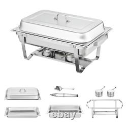 Stainless Steel 8 Quarts Rectangle Chafing Dish