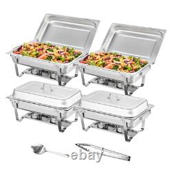 Stainless Steel 8 Quarts Rectangle Chafing Dish