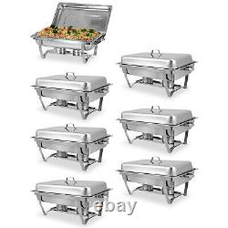 Stainless Steel Chafer Set, Buffet Chafing Dish Kit with 8 Quart Food Pan