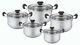 Stainless Steel Cookware Pots With Glass Lid, 1.75 / 2.5 / 3.5 / 4.5 Quart
