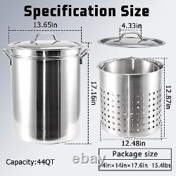 Stainless Steel Cookware Stock pot 44-Quart Outdoor Large Capacity Party Chic