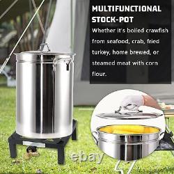 Stainless Steel Cookware Stock pot 44-Quart Outdoor Large Capacity Party Chic