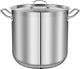 Stainless Steel Cookware Stockpot, 30 Quart Heavy Duty Induction Soup Pot With S