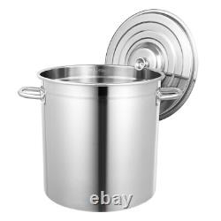 Stainless Steel Cookware Stockpot, Commercial Grade LARGE STOCK POT 37 Quart