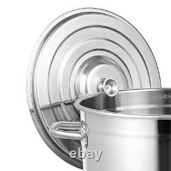 Stainless Steel Cookware Stockpot, Commercial Grade LARGE STOCK POT 37 Quart