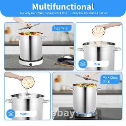 Stainless Steel Cookware Stockpot, Commercial Grade LARGE STOCK POT 37 Quart