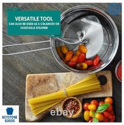 Stainless Steel Food Mill 3.5 Quart Vegetable Strainer Fruit Puree Sauce Maker