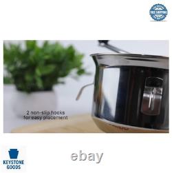 Stainless Steel Food Mill 3.5 Quart Vegetable Strainer Fruit Puree Sauce Maker