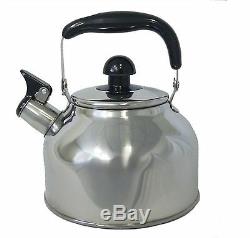 Stainless Steel Large 4.5 Liter Quart Whistling Tea kettle Pot + infuser WK1922
