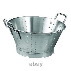 Stainless Steel Premium Colander with Base, 16-Quart, Medium