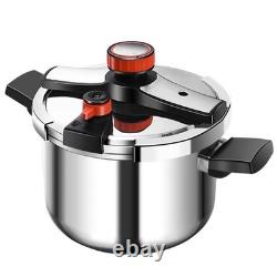 Stainless Steel Pressure Cooker 4 Quart, 304 Stainless Steel Cookware with Eas
