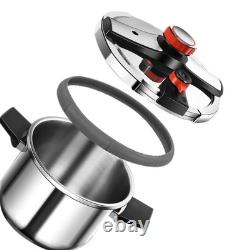 Stainless Steel Pressure Cooker 4 Quart, 304 Stainless Steel Cookware with Eas
