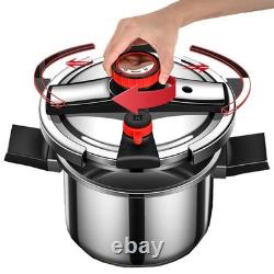 Stainless Steel Pressure Cooker 4 Quart, 304 Stainless Steel Cookware with Eas