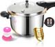 Stainless Steel Pressure Cooker, 4 Quart Induction Compatible Thickened Pressur