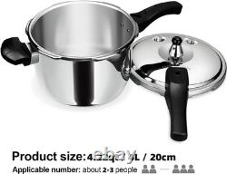 Stainless Steel Pressure Cooker, 4 Quart Induction Compatible Thickened Pressur