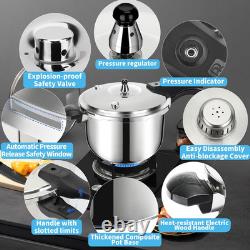 Stainless Steel Pressure Cooker, 4 Quart Induction Compatible Thickened Pressur