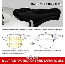 Stainless Steel Pressure Cooker, 4 Quart Induction Compatible Thickened Pressur