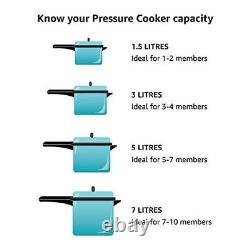 Stainless Steel Pressure Cooker 6.3 Quart Induction Cookware Pots and Pans