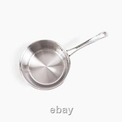 Stainless Steel Saucepan 4 Quart, Tri-Ply, Aluminum Core, 4 QT Sauce Pan