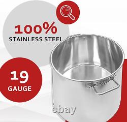 Stainless Steel Stock Pot Kettle, 60-Quart