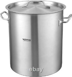 Stainless Steel Stockpot, 42 Quart Large Cooking Pots, Cookware Sauce Pot with S