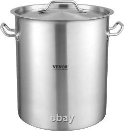 Stainless Steel Stockpot, 42 Quart Large Cooking Pots, Cookware Sauce Pot with S