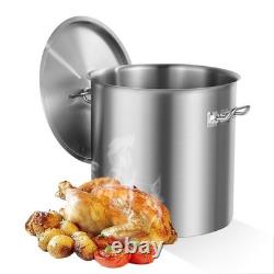 Stainless Steel Stockpot, 53 Quart Large Cooking Pots, Cookware Sauce Pot