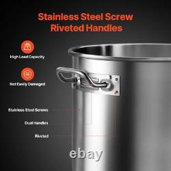 Stainless Steel Stockpot, 53 Quart Large Cooking Pots, Cookware Sauce Pot