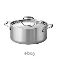 Stainless Steel Tri-Ply Clad 5-Quart Dutch Oven with Lid