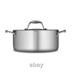Stainless Steel Tri-Ply Clad 5-Quart Dutch Oven with Lid