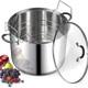 Stainless Steel Water Bath Canner 20 Quart Pot With Jar Rack For Safe Jarring