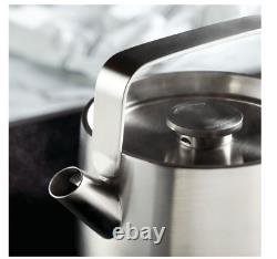 Stainless Steel Whistling Teakettle, 1.9 Quart, Brushed Stainless Steel